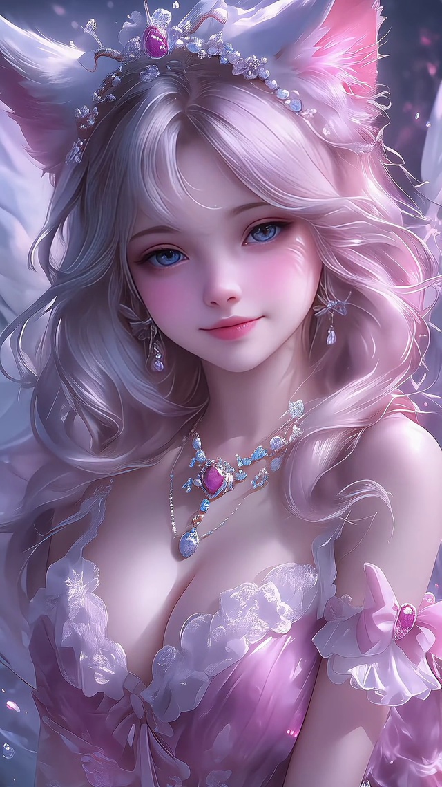 粉色可爱猫系公主萝莉高清