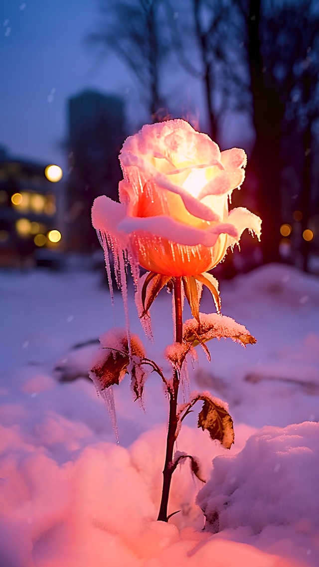 浴火雪玫瑰