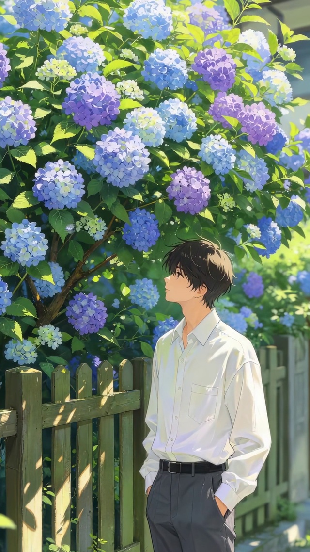赏花少年