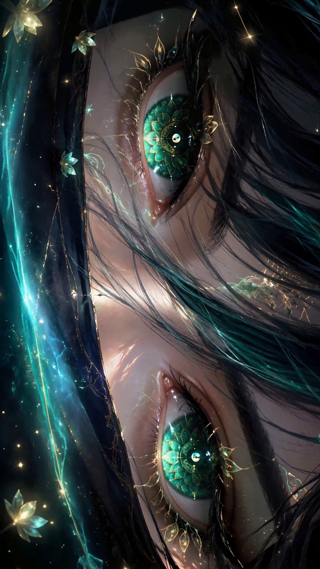 青莲鎏金梦幻神秘异瞳