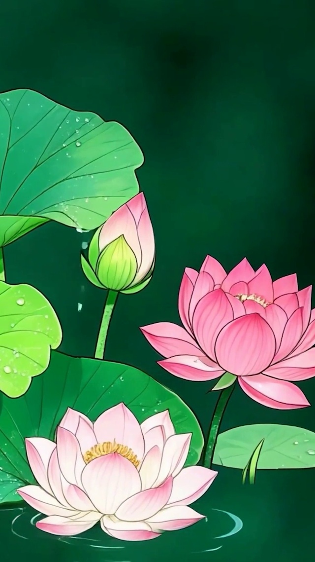 护眼荷花