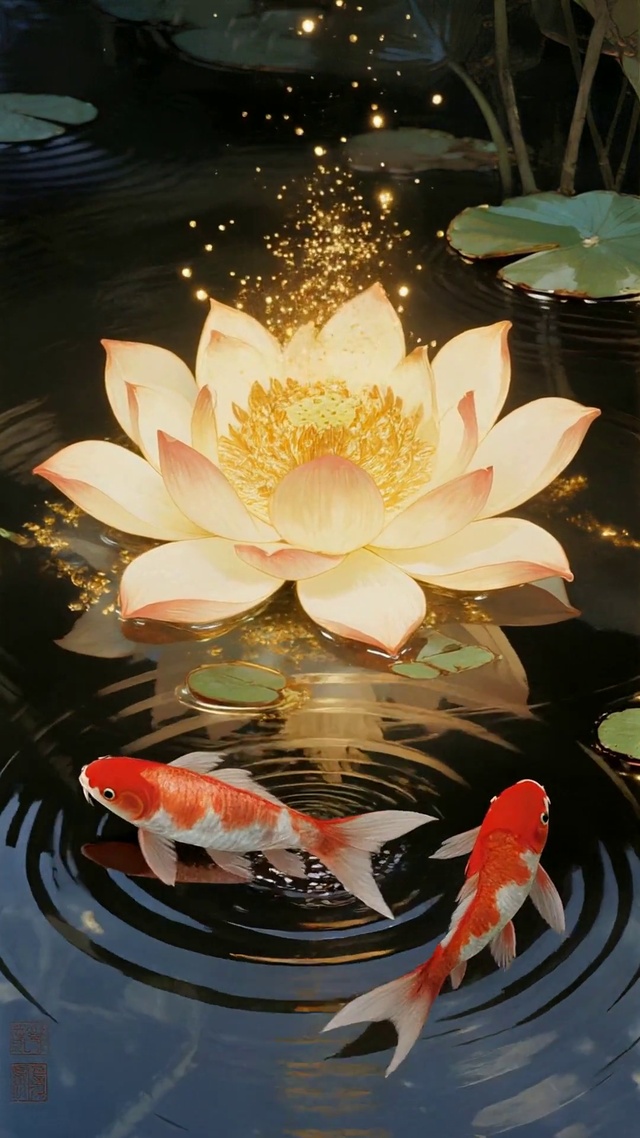 锦鲤莲花
