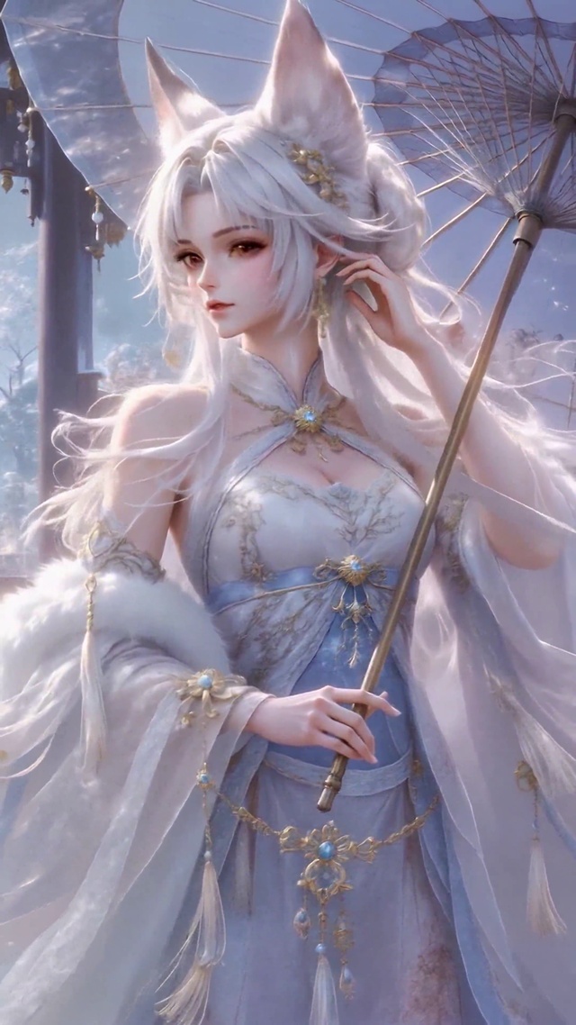 雪庭听风 古风狐耳美少女