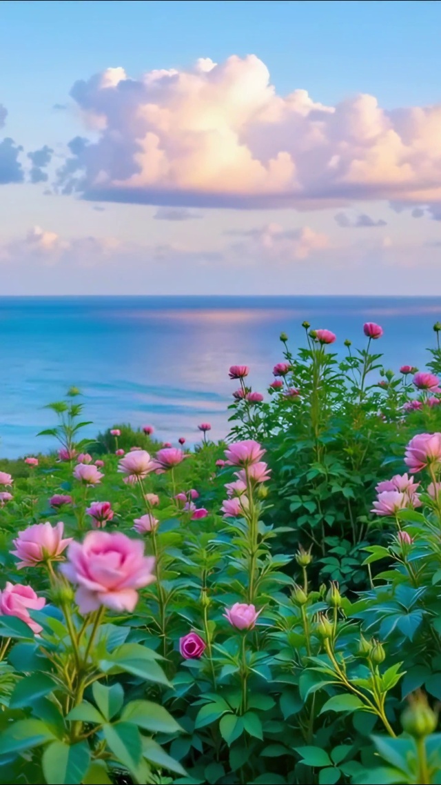 护眼海滩风景