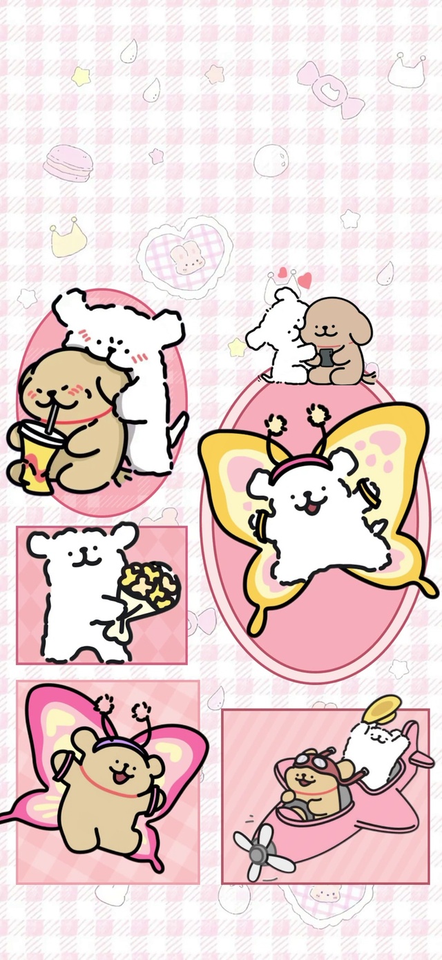 线条小狗-情人节