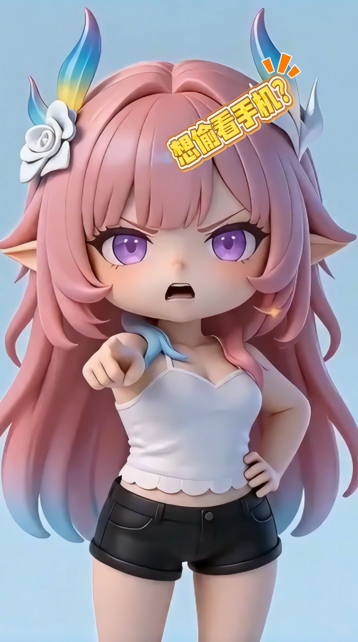 昔涟-想偷看电脑