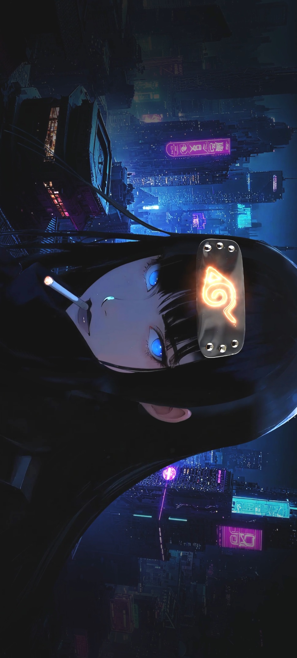 赛博木叶蓝瞳日向雏田特警