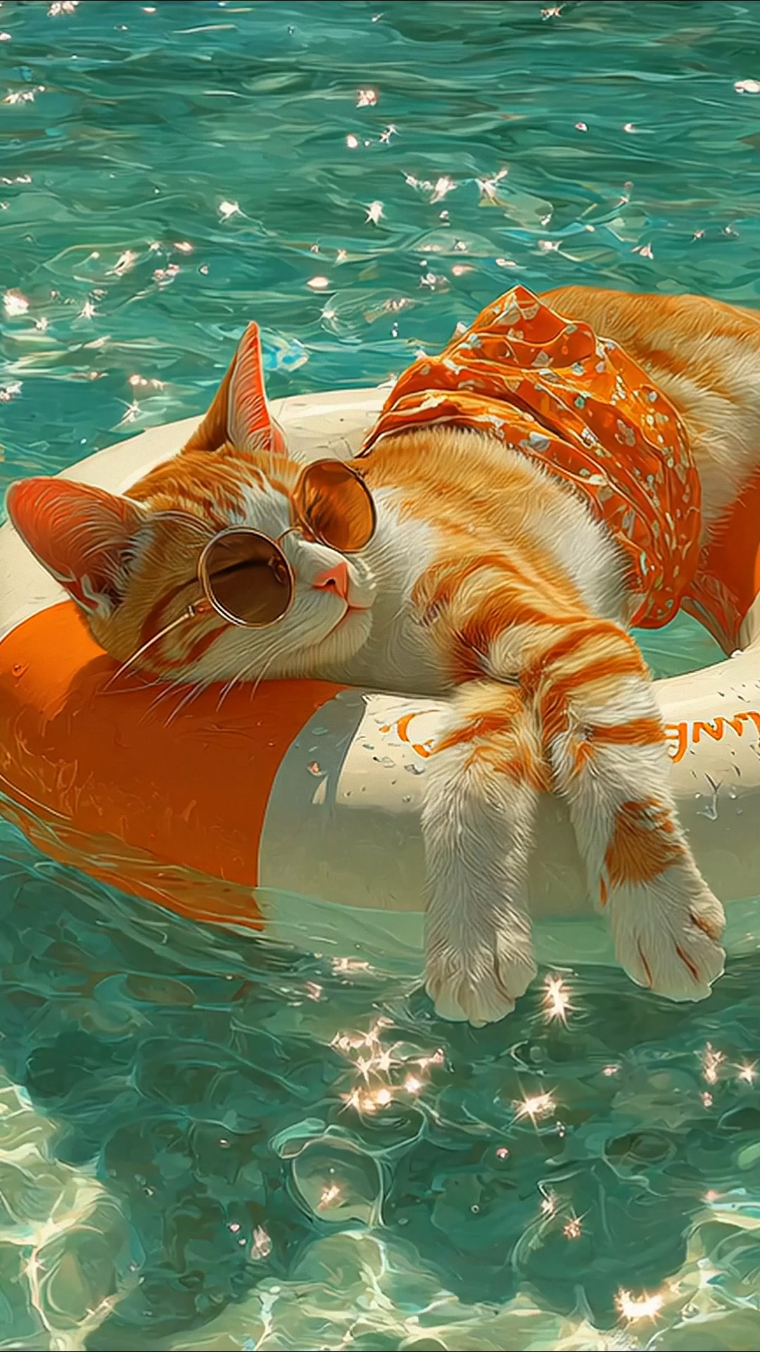 晒日光浴的小猫咪