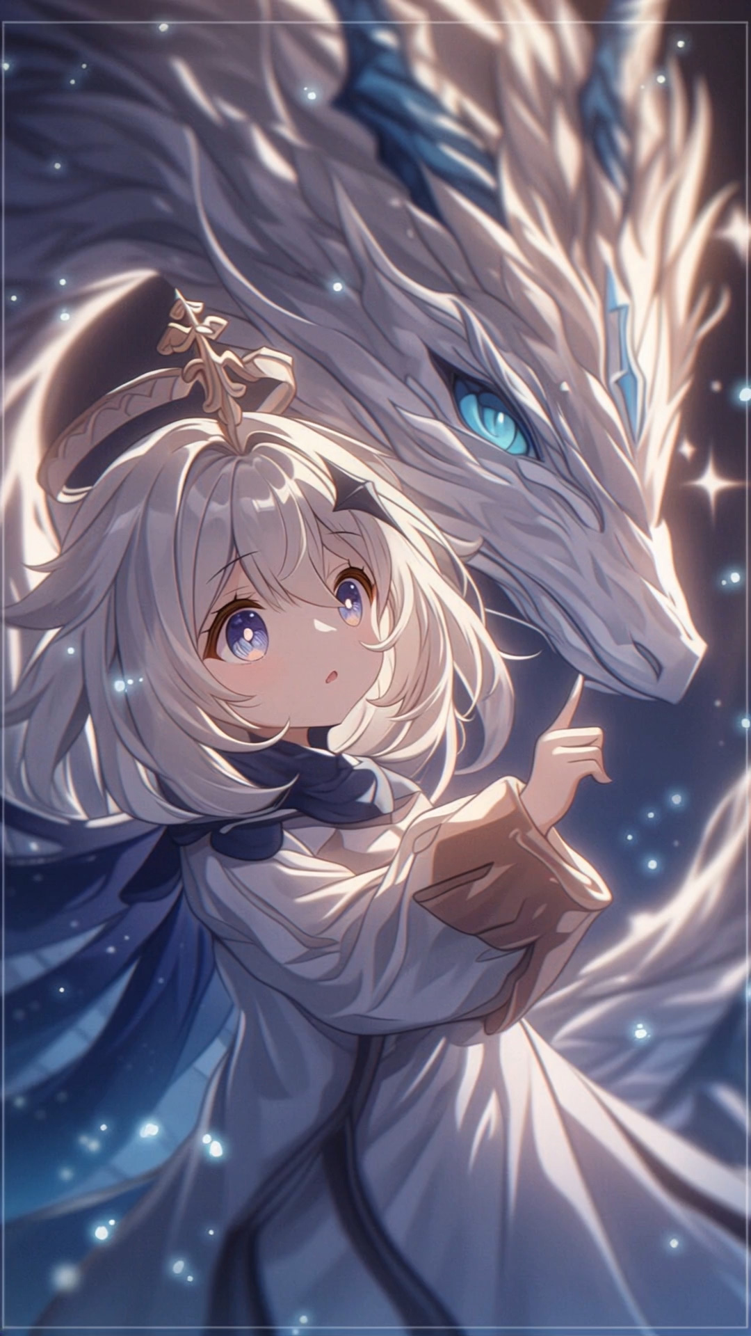 可爱派蒙/白龙唯美梦幻