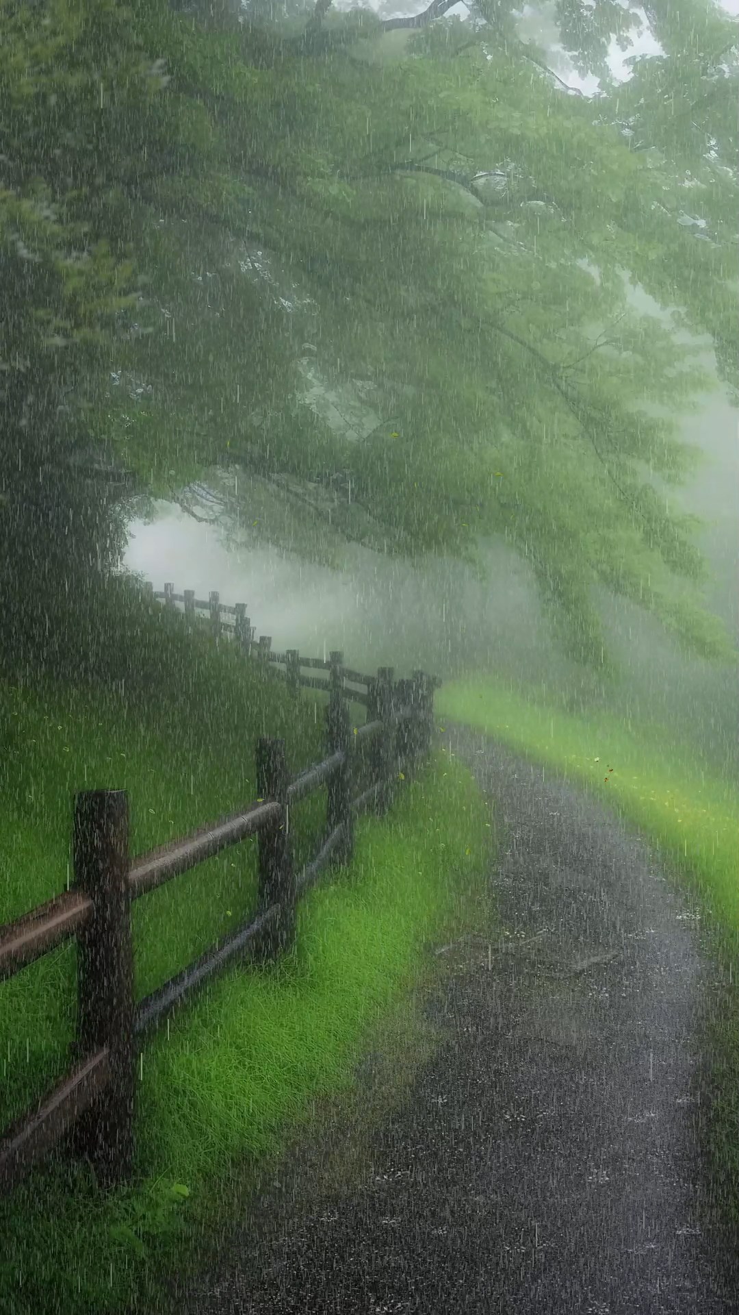 山林细雨