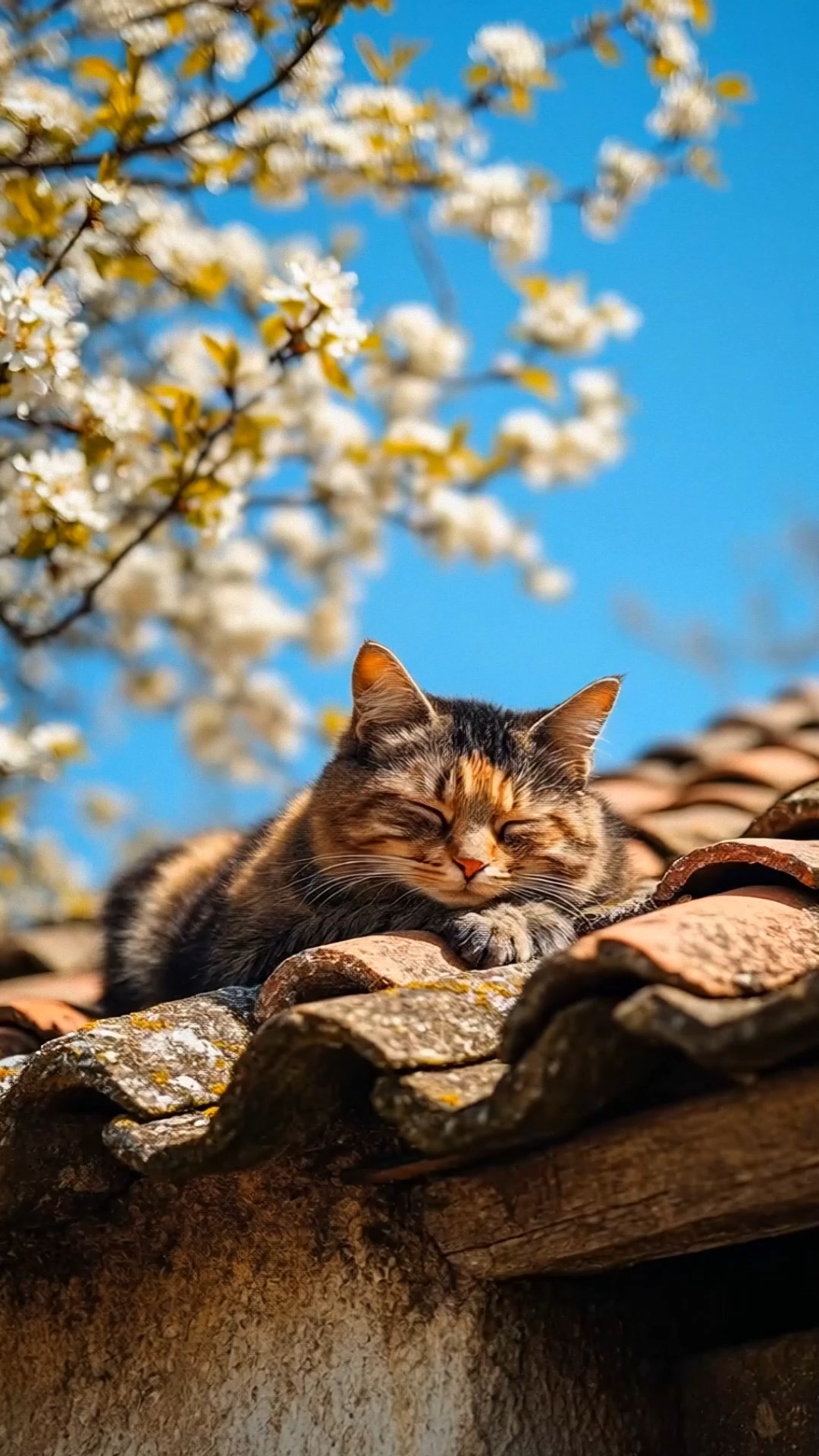 可爱猫咪午睡