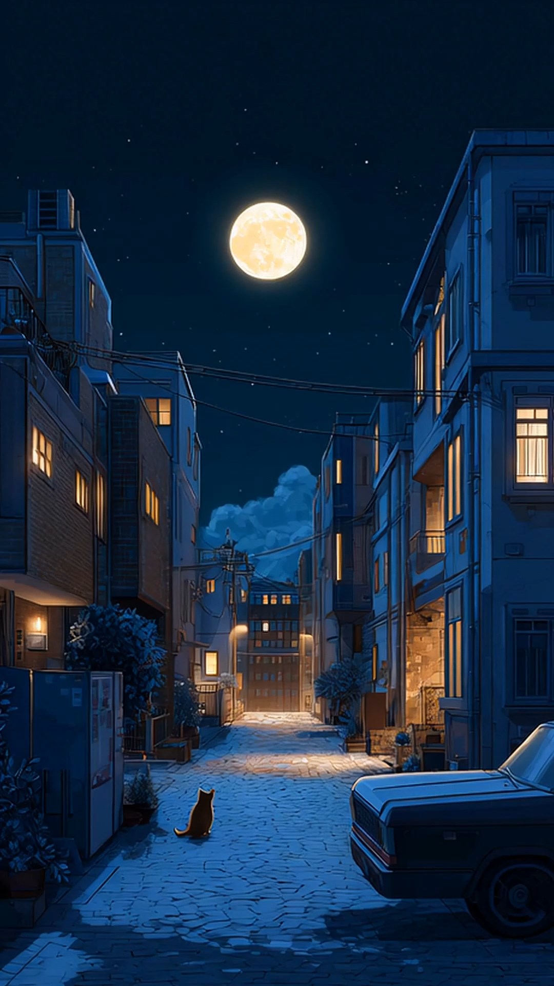 夜晚的氛围感