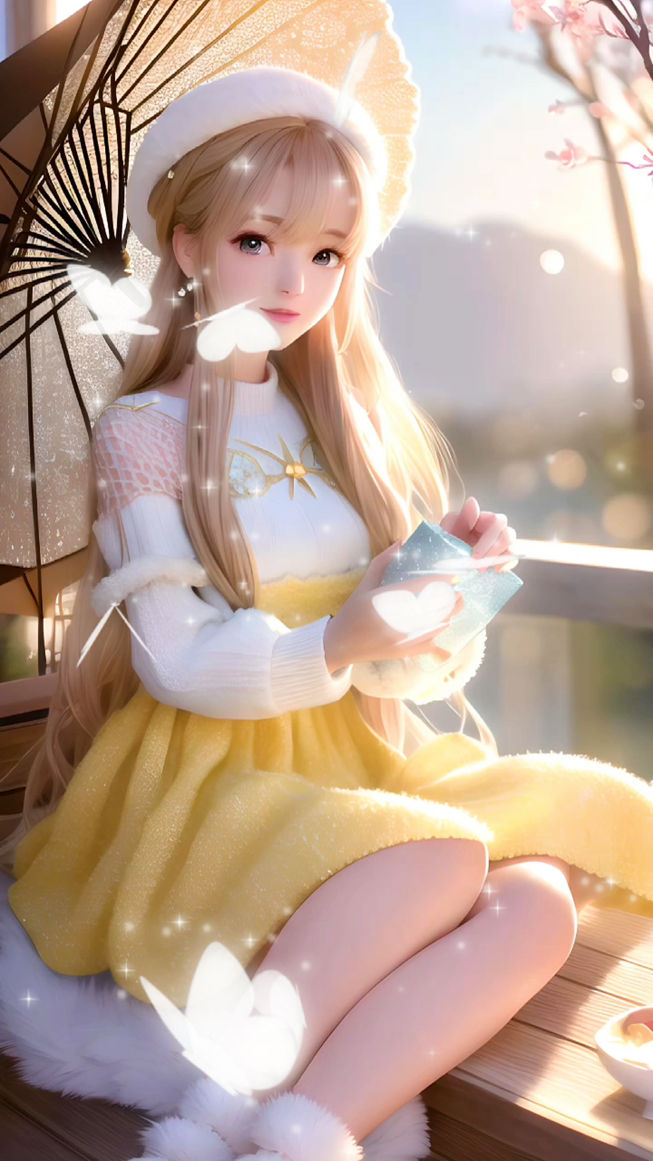 唯美黄衣女神