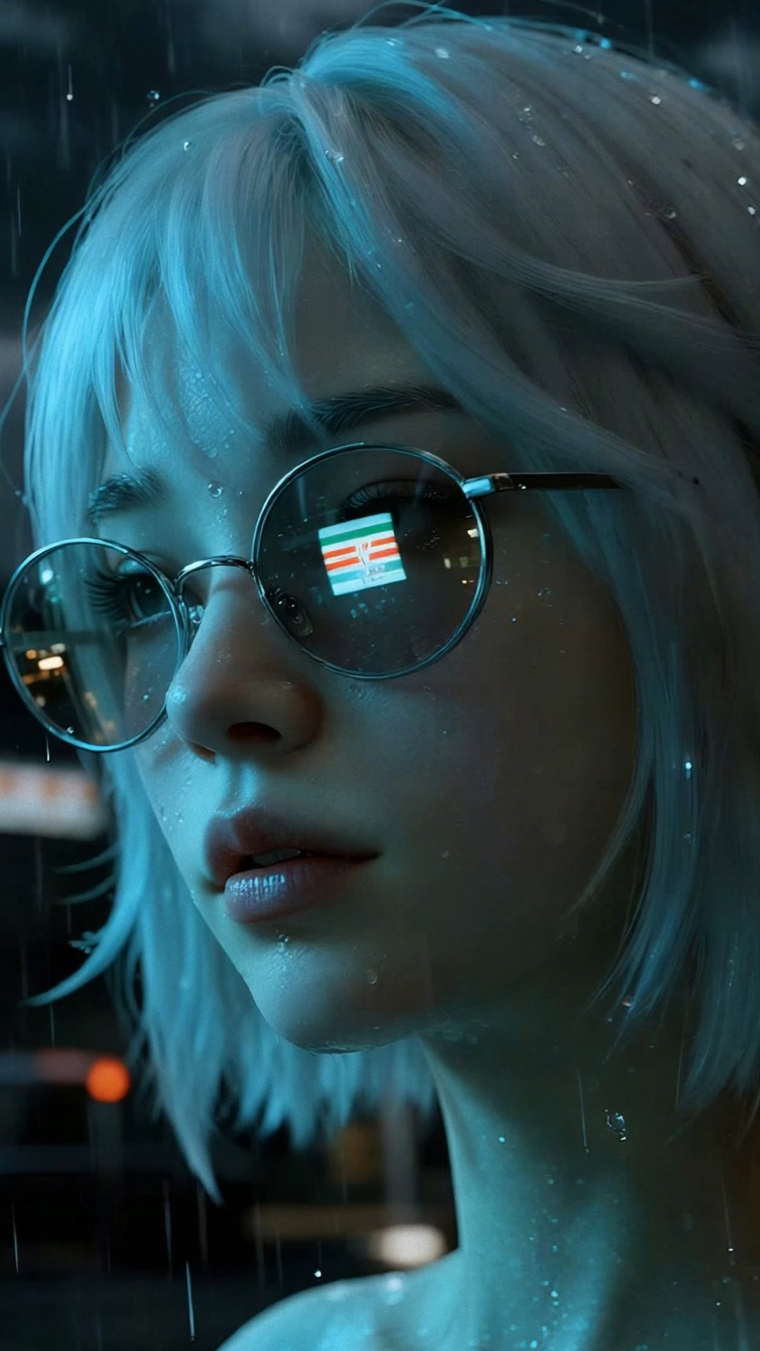 雨中少女