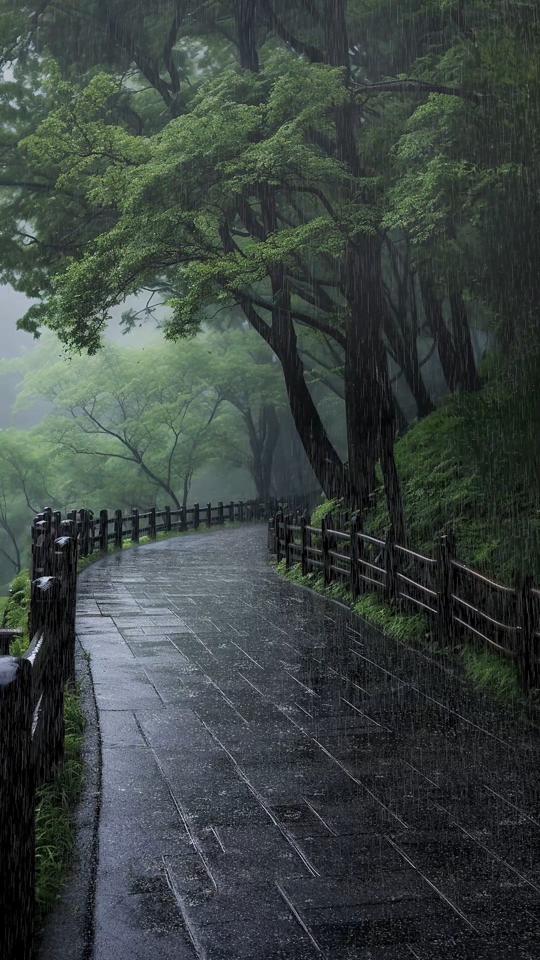 林间细雨