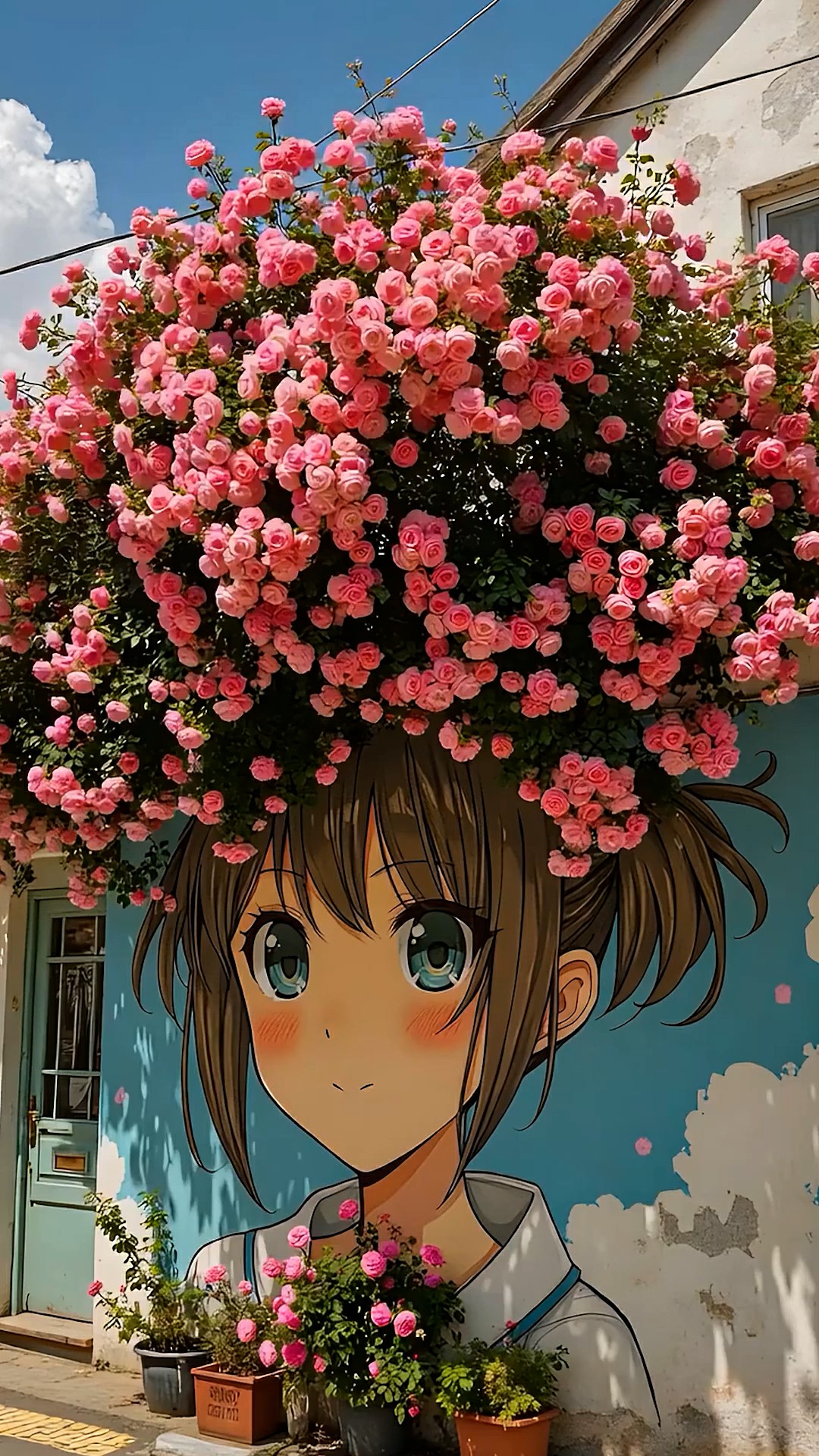 唯美墙绘