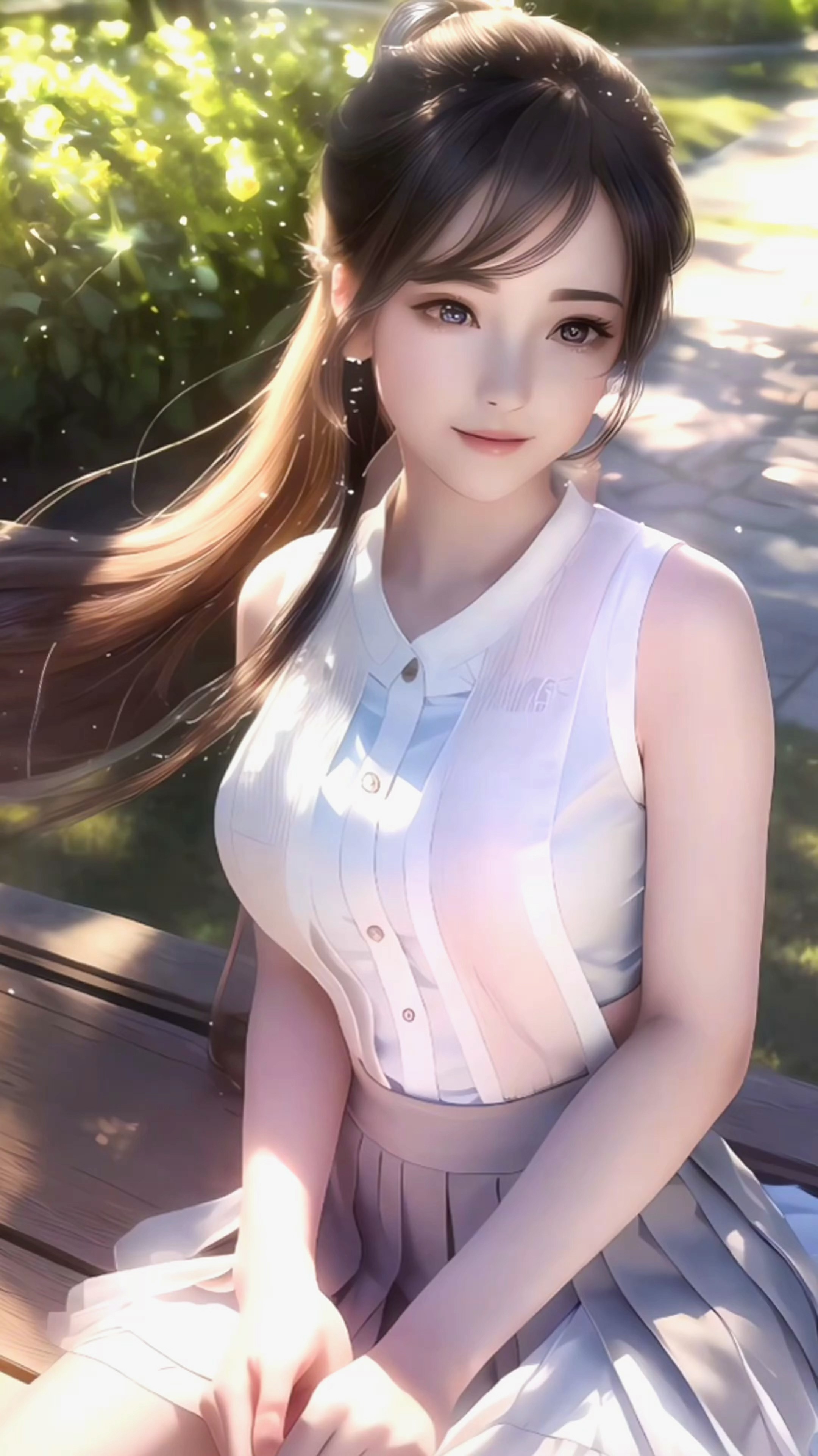 长发青春美女