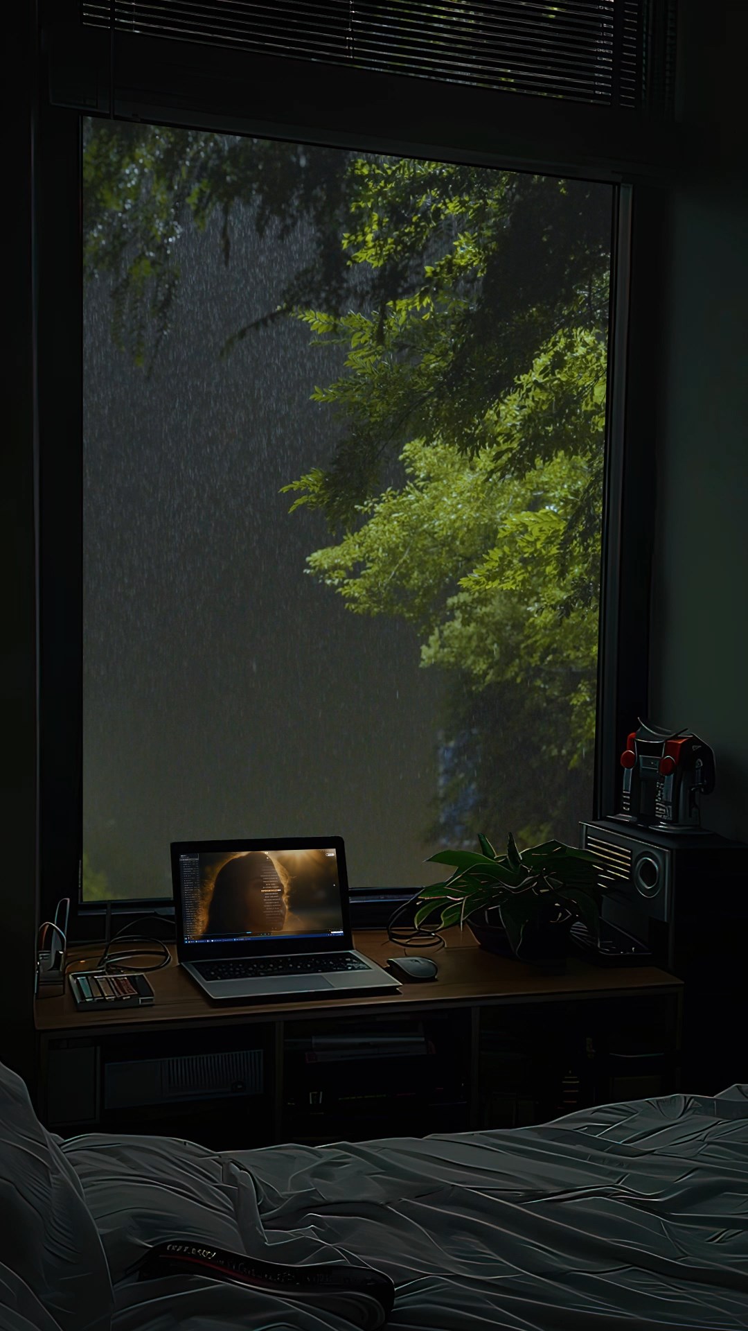 雨天窗台