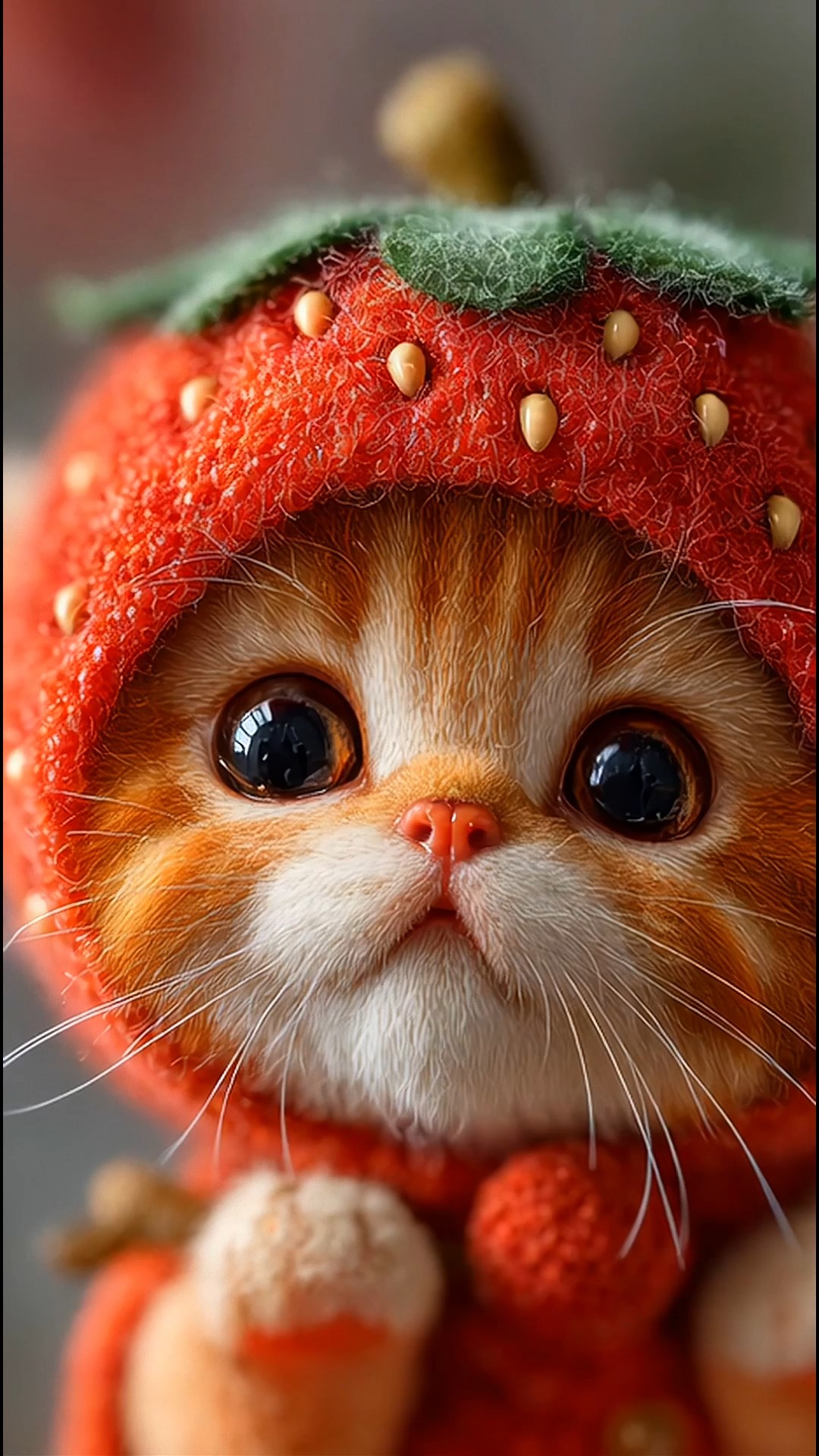可爱草莓小猫咪