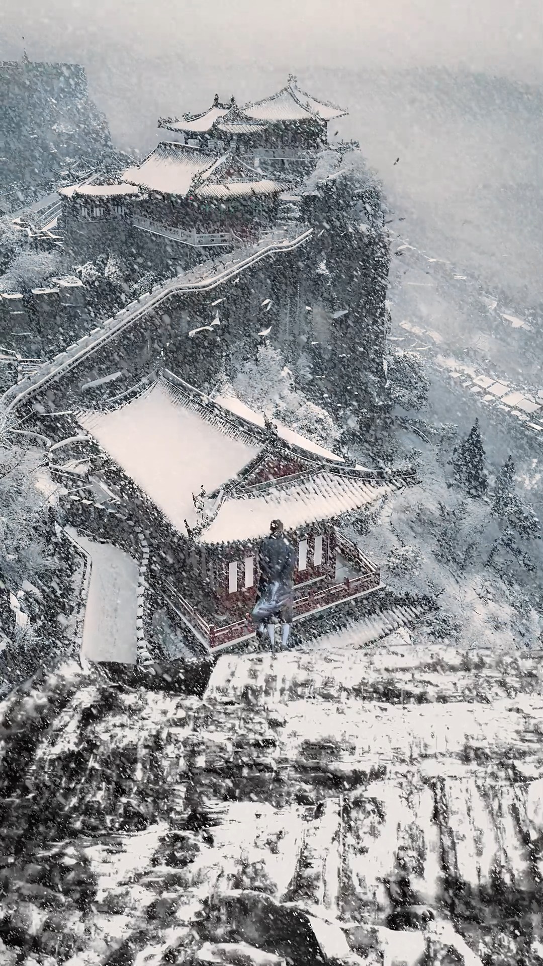 古风雪景意境
