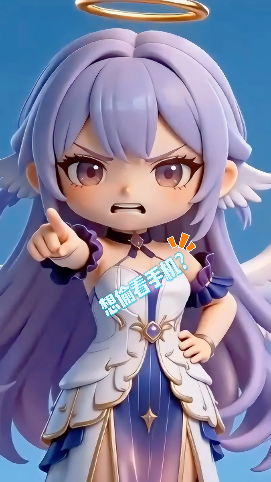 大天使知更鸟-想偷看电脑