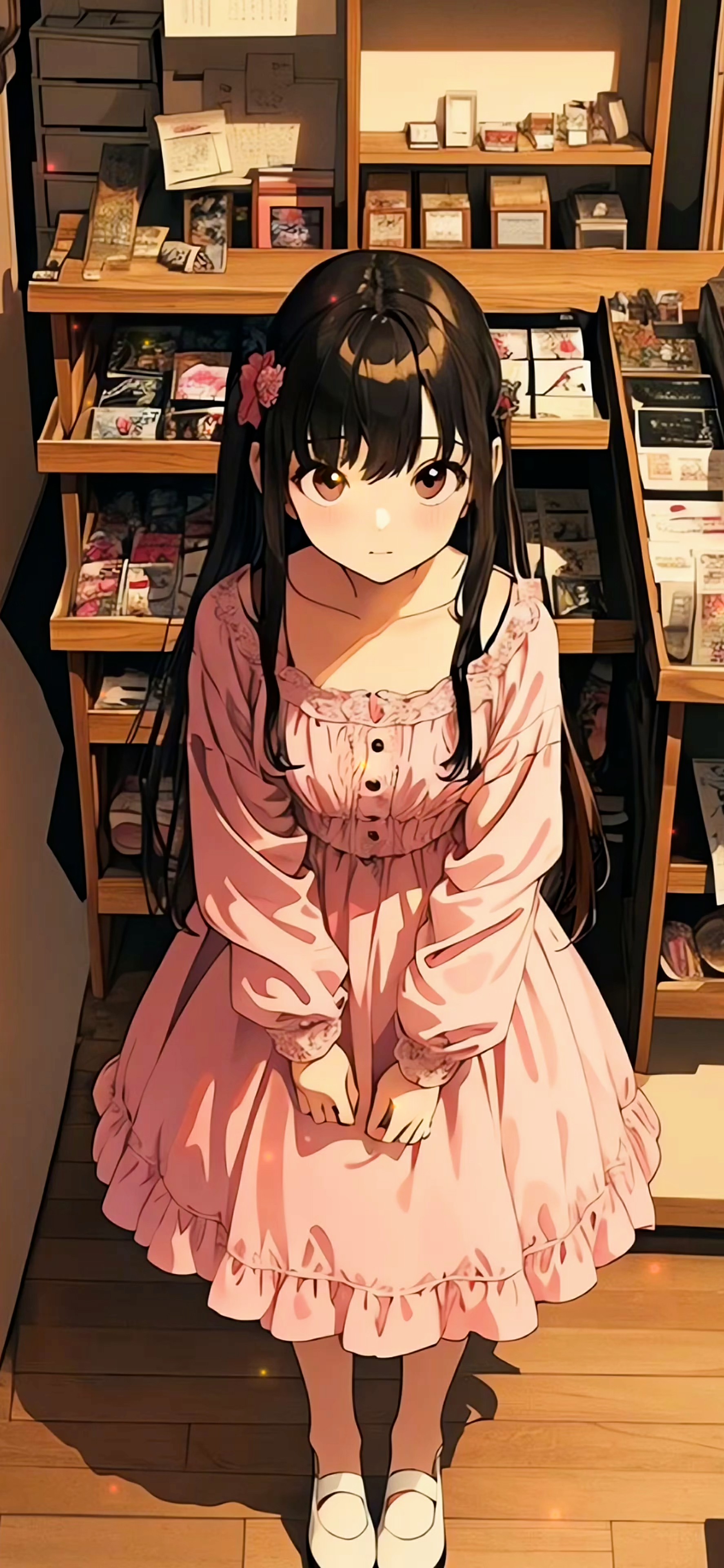 书店可爱美少女