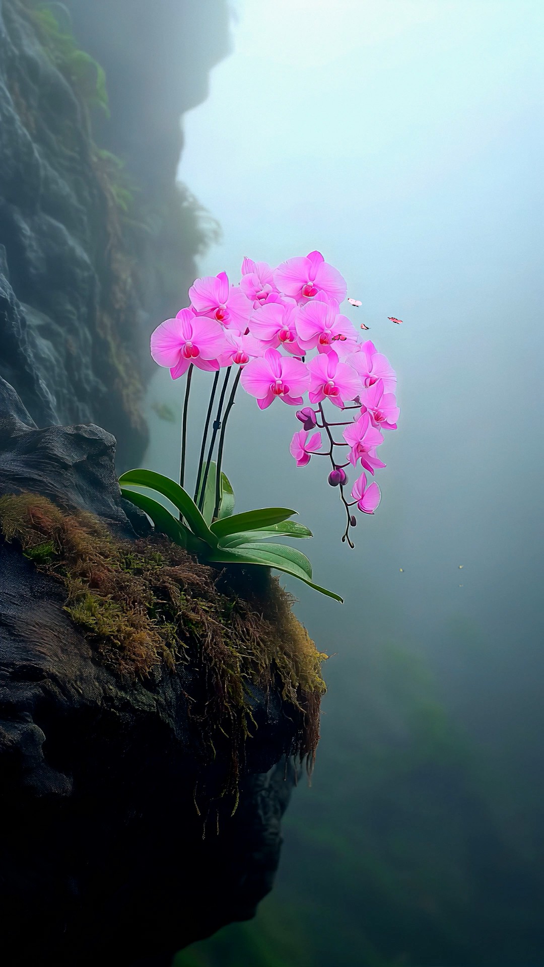 绝壁兰花