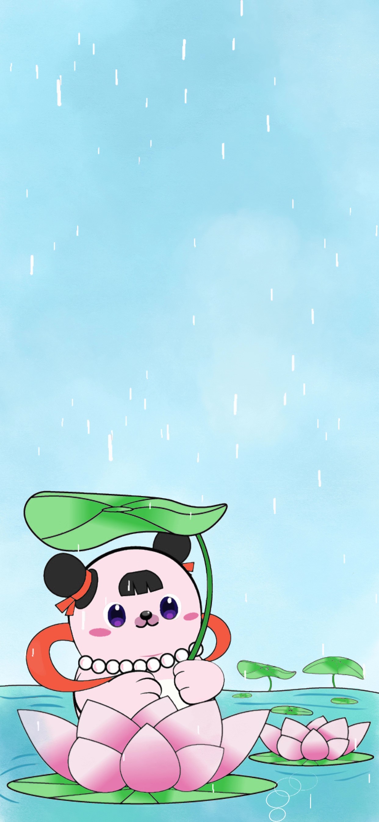 海豹粉米花·雨中的莲花娃娃