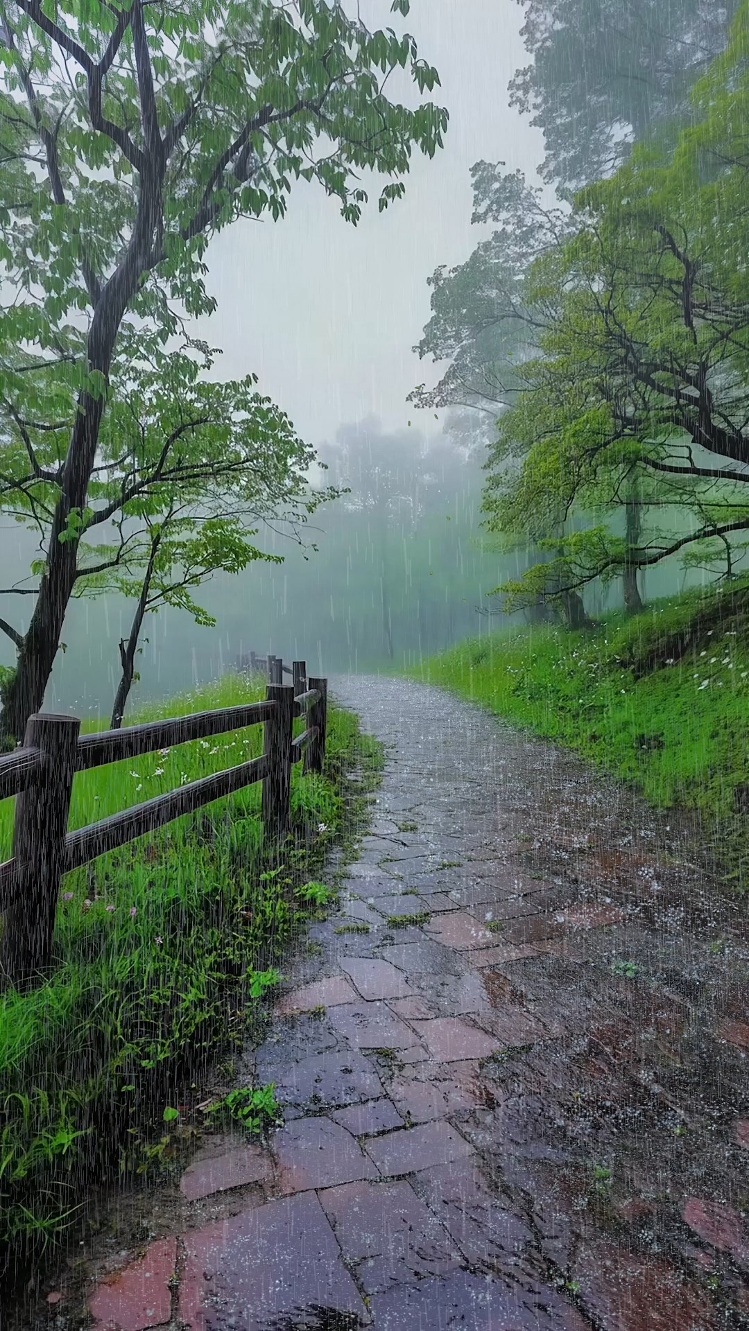 山林小雨高清