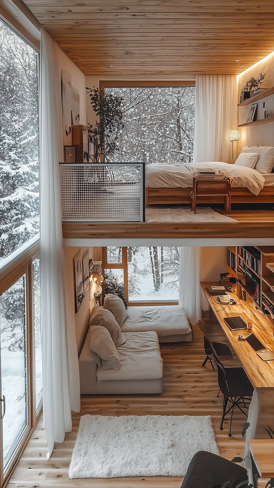 雪天小屋