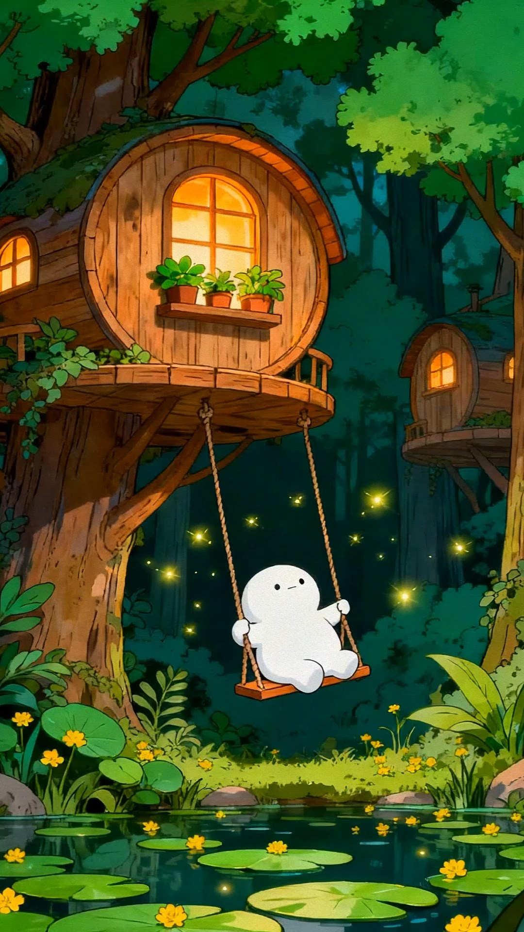 森林夜景