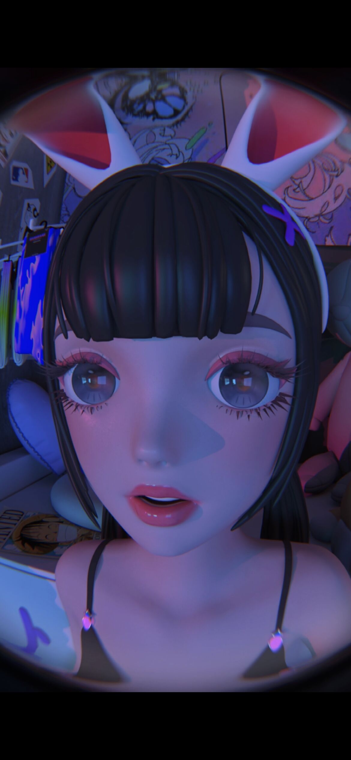 大眼萌妹
