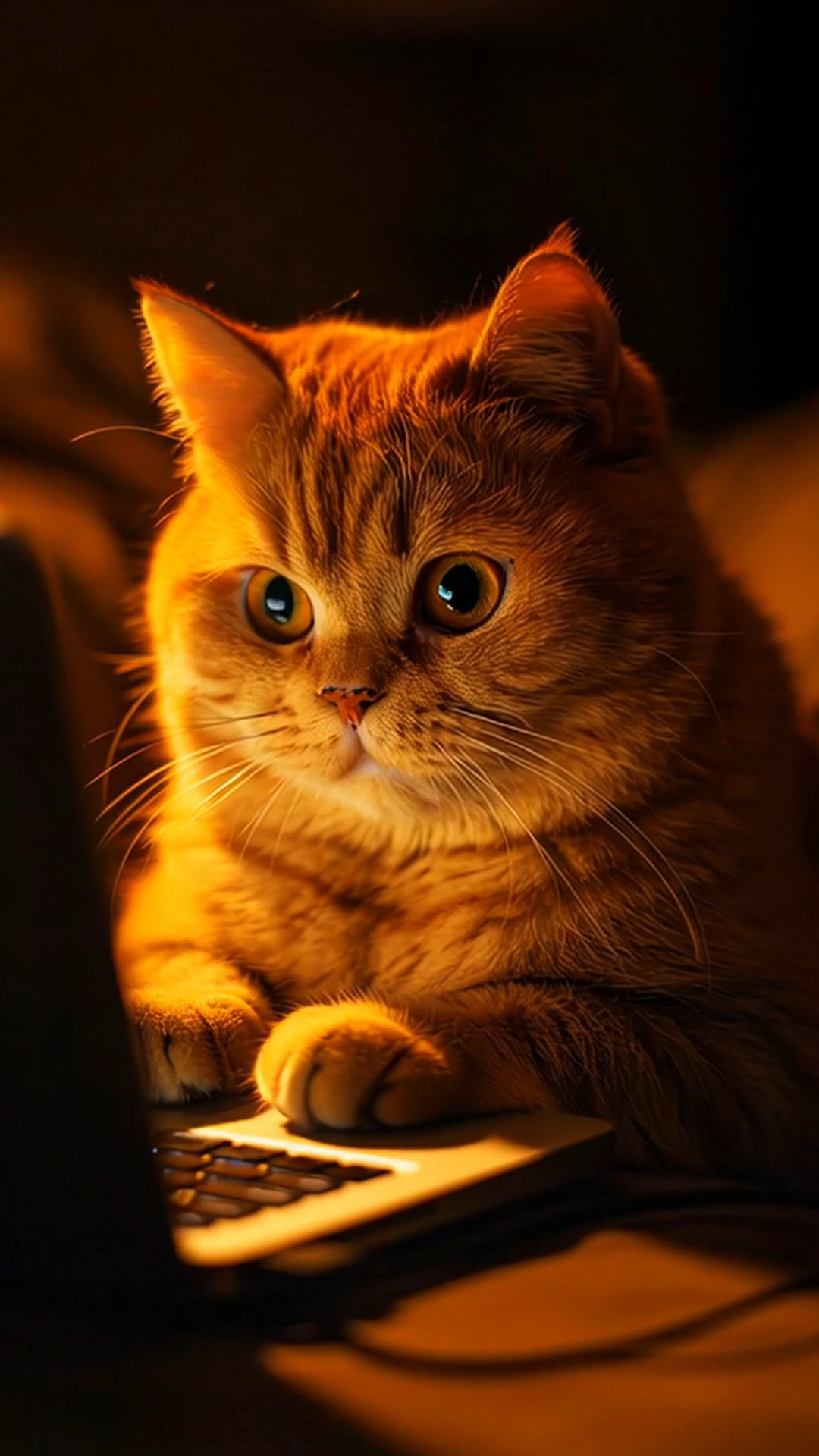工作狂猫咪