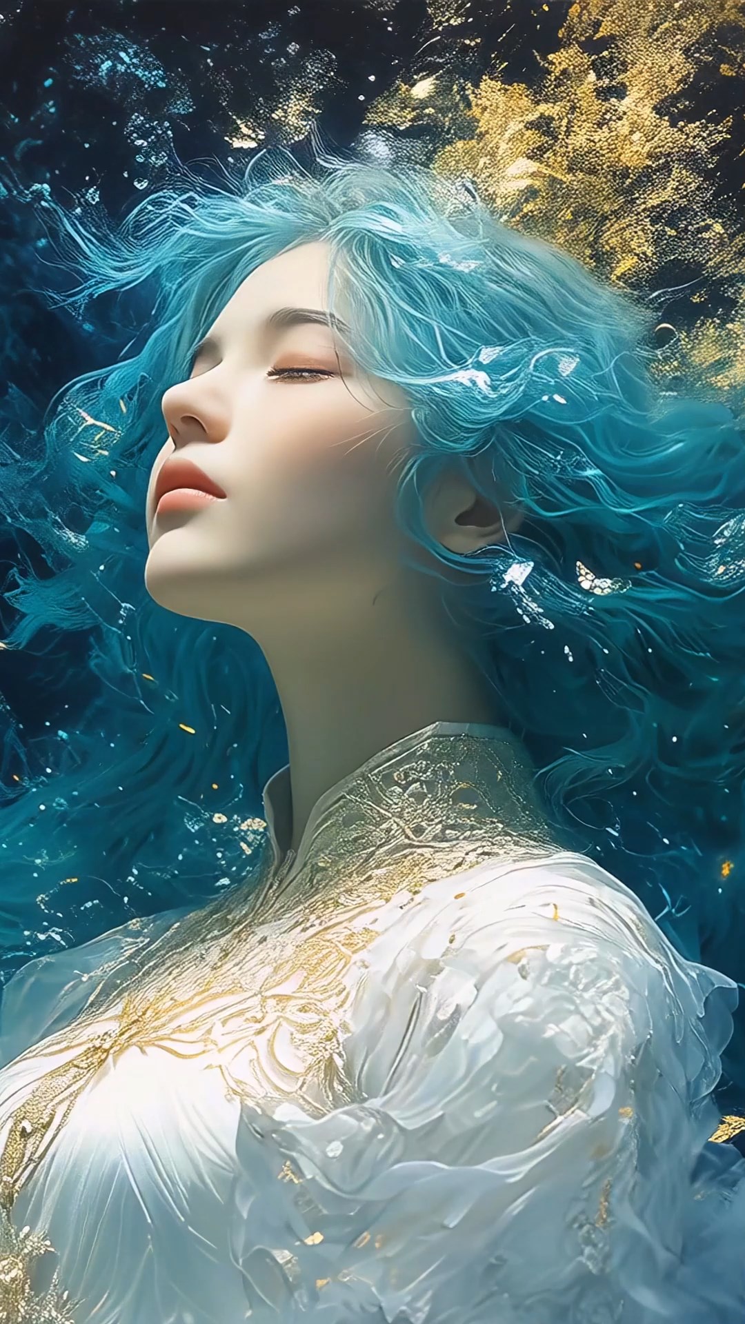 油画动态美女壁纸高清4k