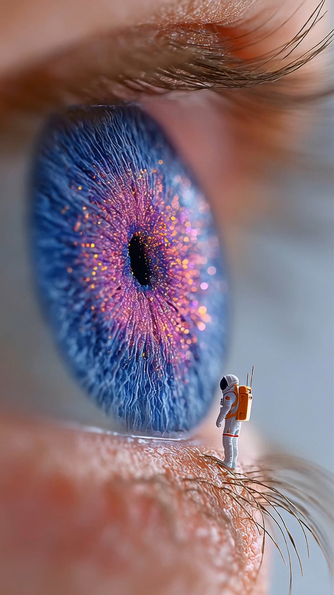 炫彩眼睛治愈系壁纸