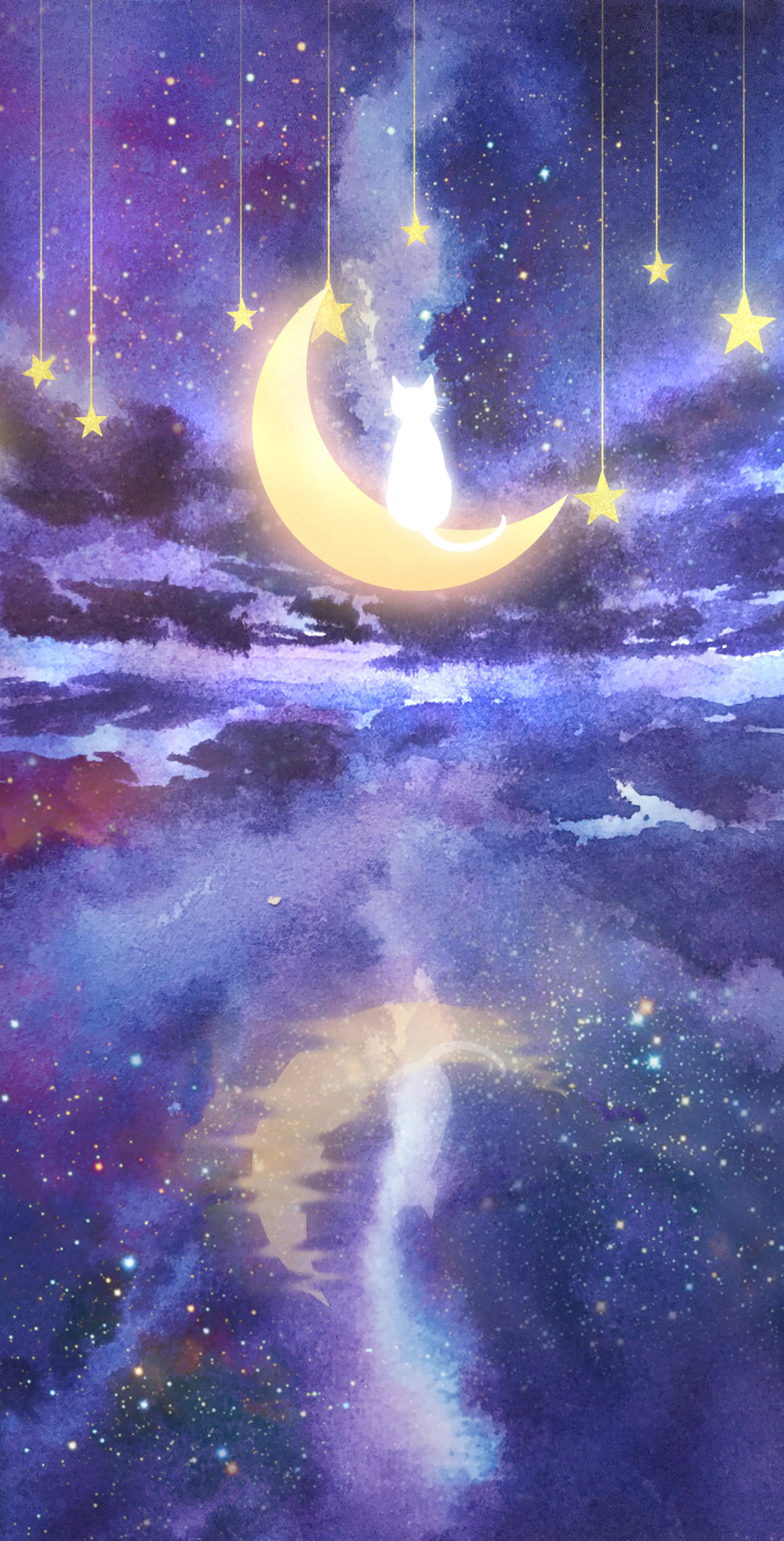 貓貓與月