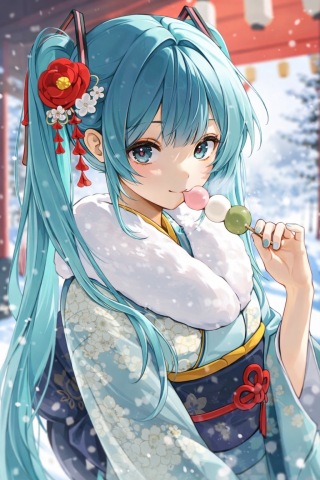 初音未来吃团子