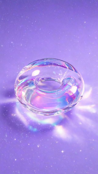 玻璃甜甜圈·星空紫调