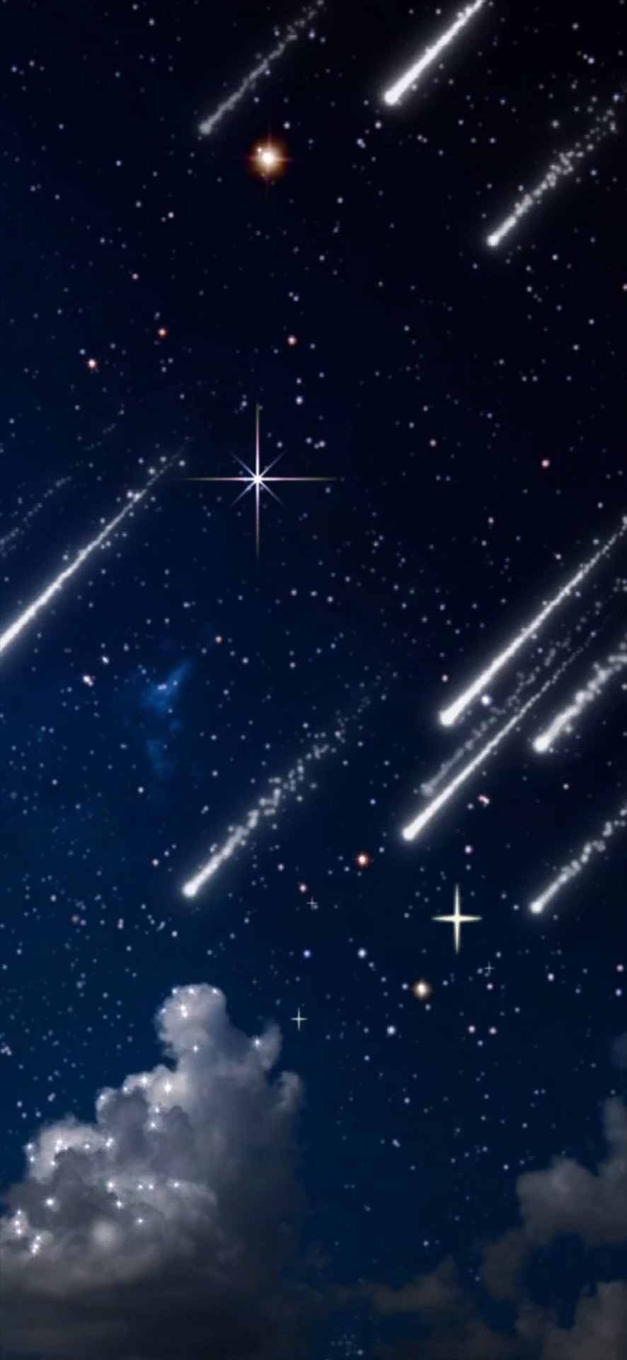 微信個人主頁背景圖片流星