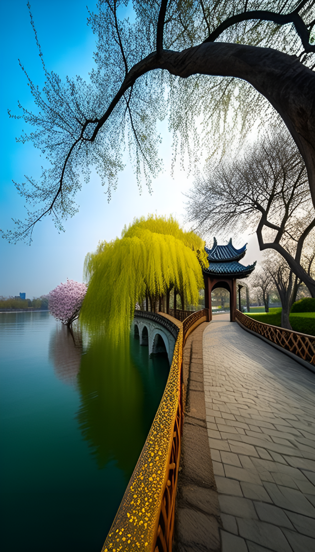 西湖杨柳
