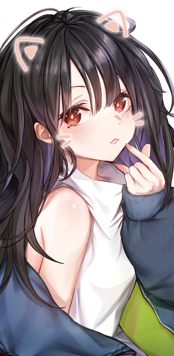 貓耳比心