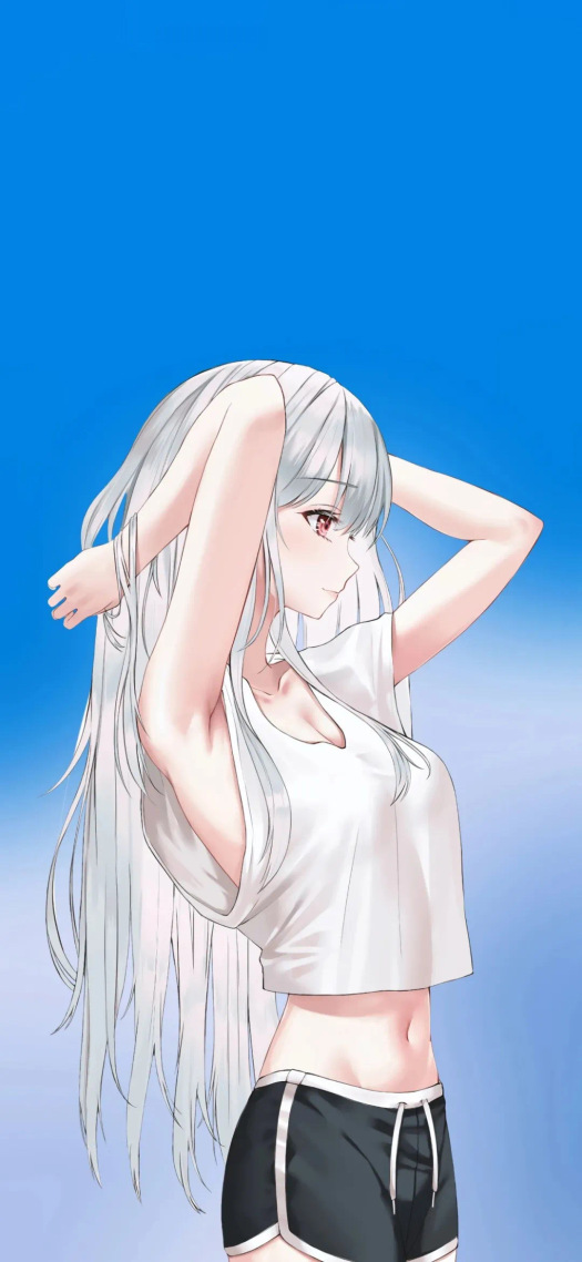少女感好看的微信聊天背景圖