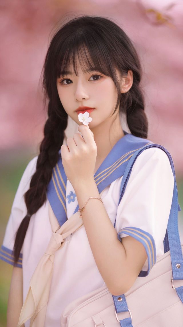 青春美少女微信背景图片大全