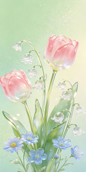 清透花朵