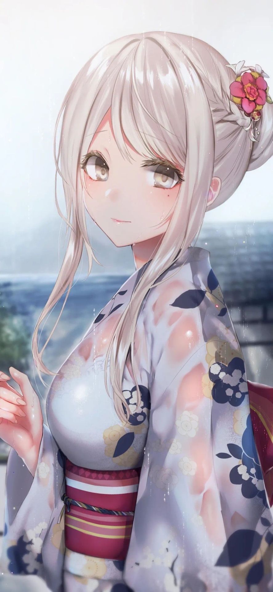 雨中少女
