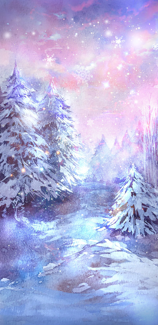 雪花松樹
