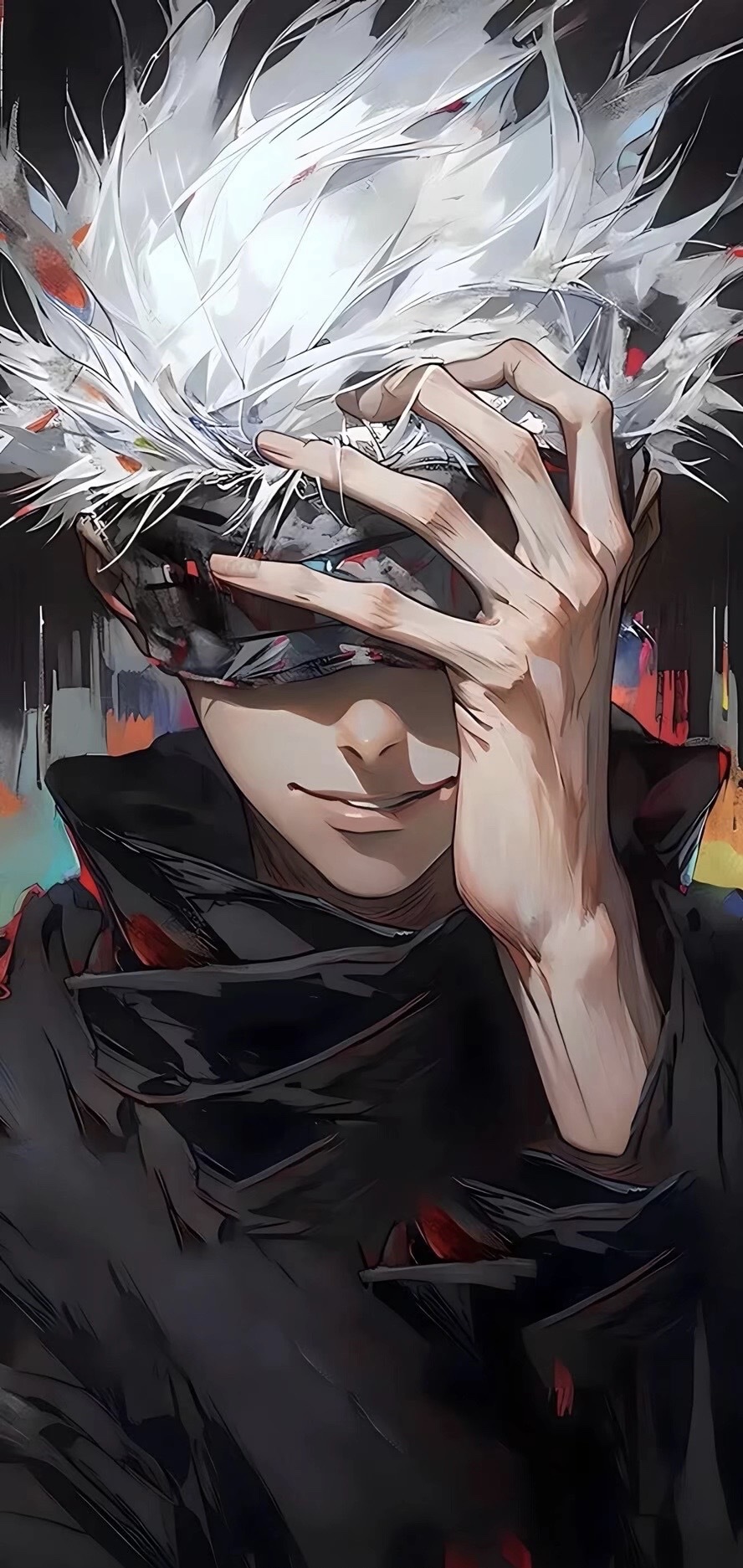 銀髮蒙眼少年