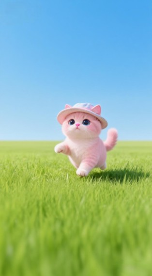 粉色小猫