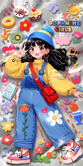 漫画风格女孩
