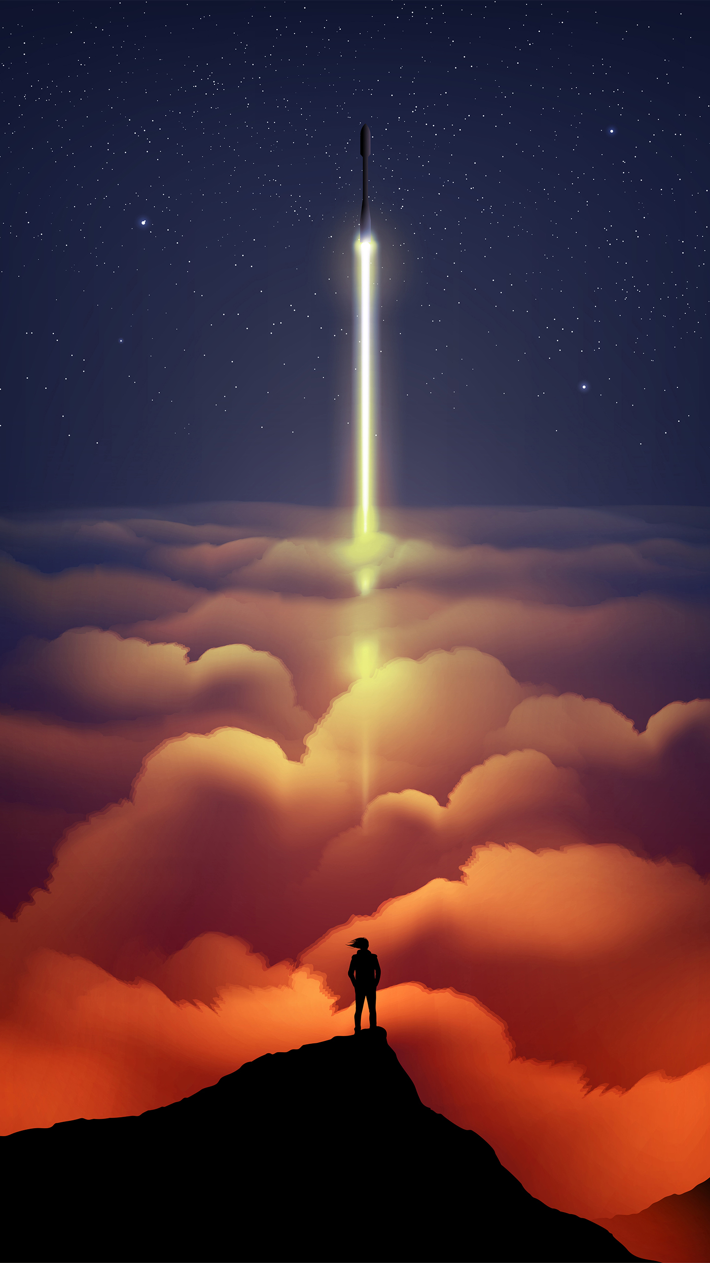 ~天際線 插畫 (1)手機聊天背景圖片